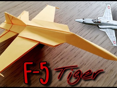 Avion de papel caza de combate NORTHROP F-5 TIGERONES de PAPEL 2023
