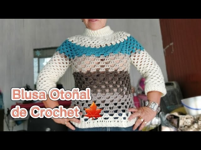 Blusa Otoñal de Crochet ????????- Tutorial