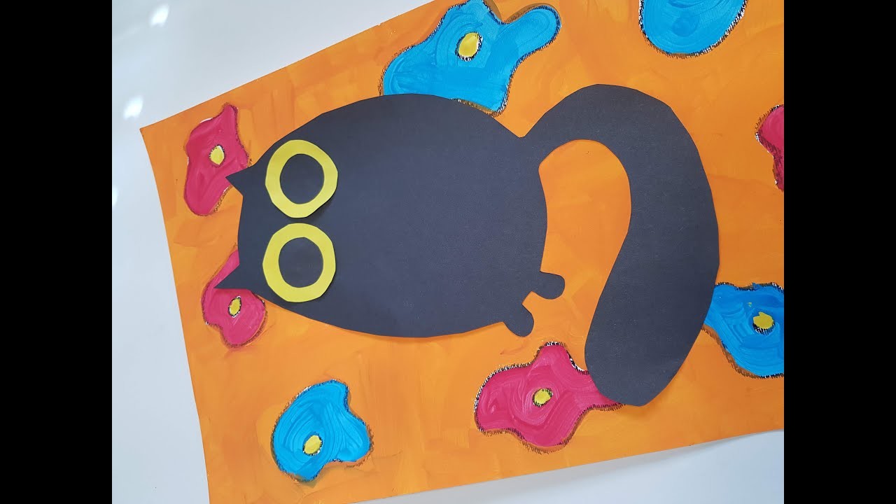 Como dibujar un gato negro