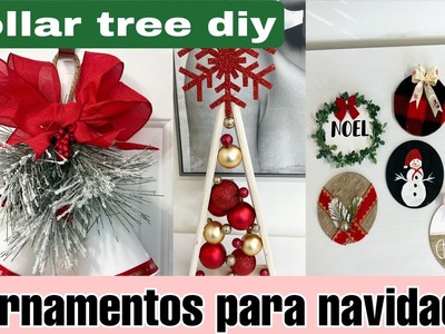 Decoración de navidad 2022-ornamentos navideños -dollar tree diy