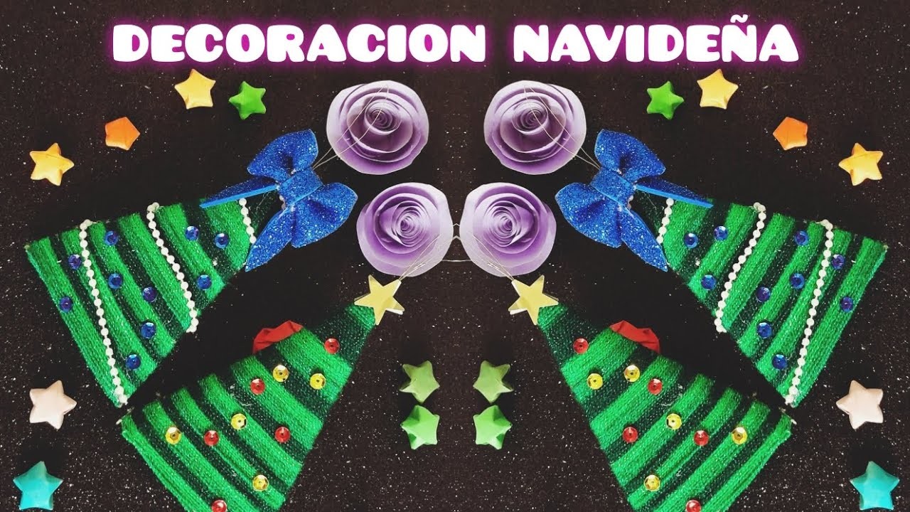 ECONOMICA Idea MANUALIDAD NAVIDEÑA BONITOS ARBOLITOS con carton????????muy facil