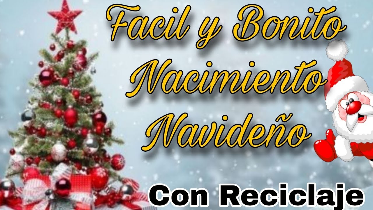 Nacimiento Navideño con reciclaje facil y economico  Adornos Navideños 2022  Christmas birth navidad