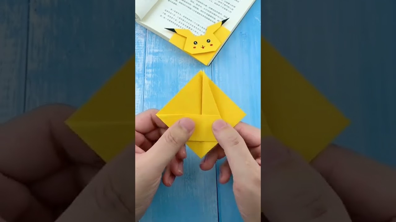 Como armar un pikachu de papel para separar hojas en tu cuaderno