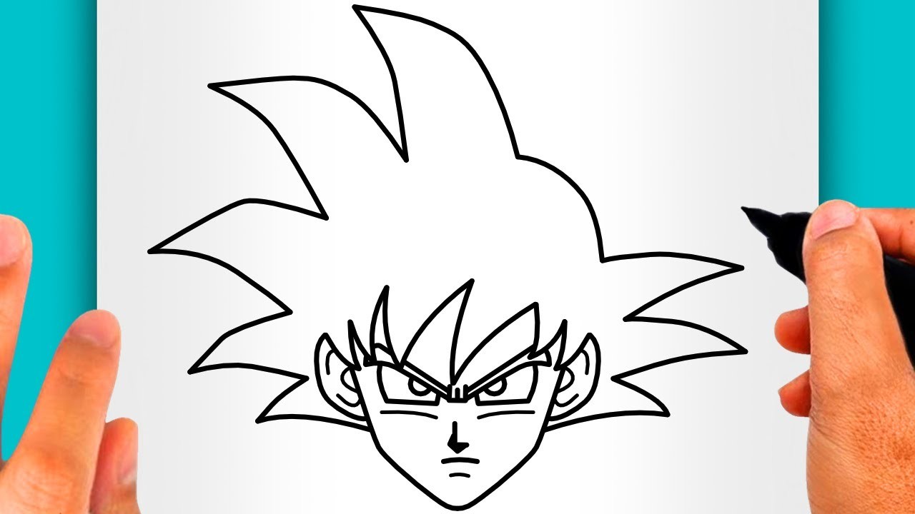 COMO DIBUJAR ANIME: COMO DIBUJAR A GOKU (Paso a Paso Fácil)