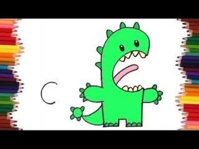 Como dibujar un monstruo | Cómo dibujar Animales para niños