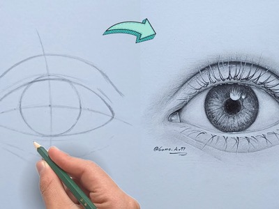 Cómo Dibujar un ojo Realista a lápiz - paso a paso