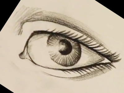 Cómo dibujar un ojo realista con lápiz - Cómo dibujar un ojo lápiz fácil - Dibujos de ojos lápiz