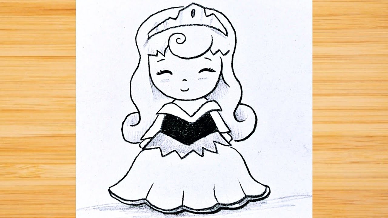 Como dibujar una Princesa. Aprende a dibujar una Muñeca paso a paso