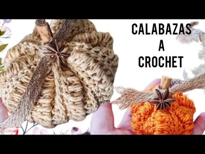 Cómo hacer calabazas a crochet, de una sola pieza! #crochetpumpkin