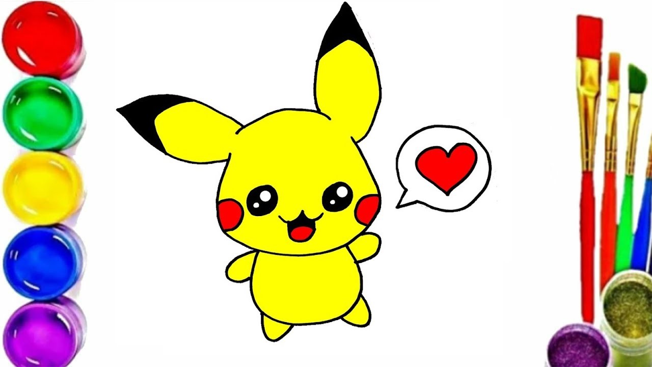 Dibuja y aprende un pikachu Cómo dibujar un pikachu facil | Dibujos sencillos