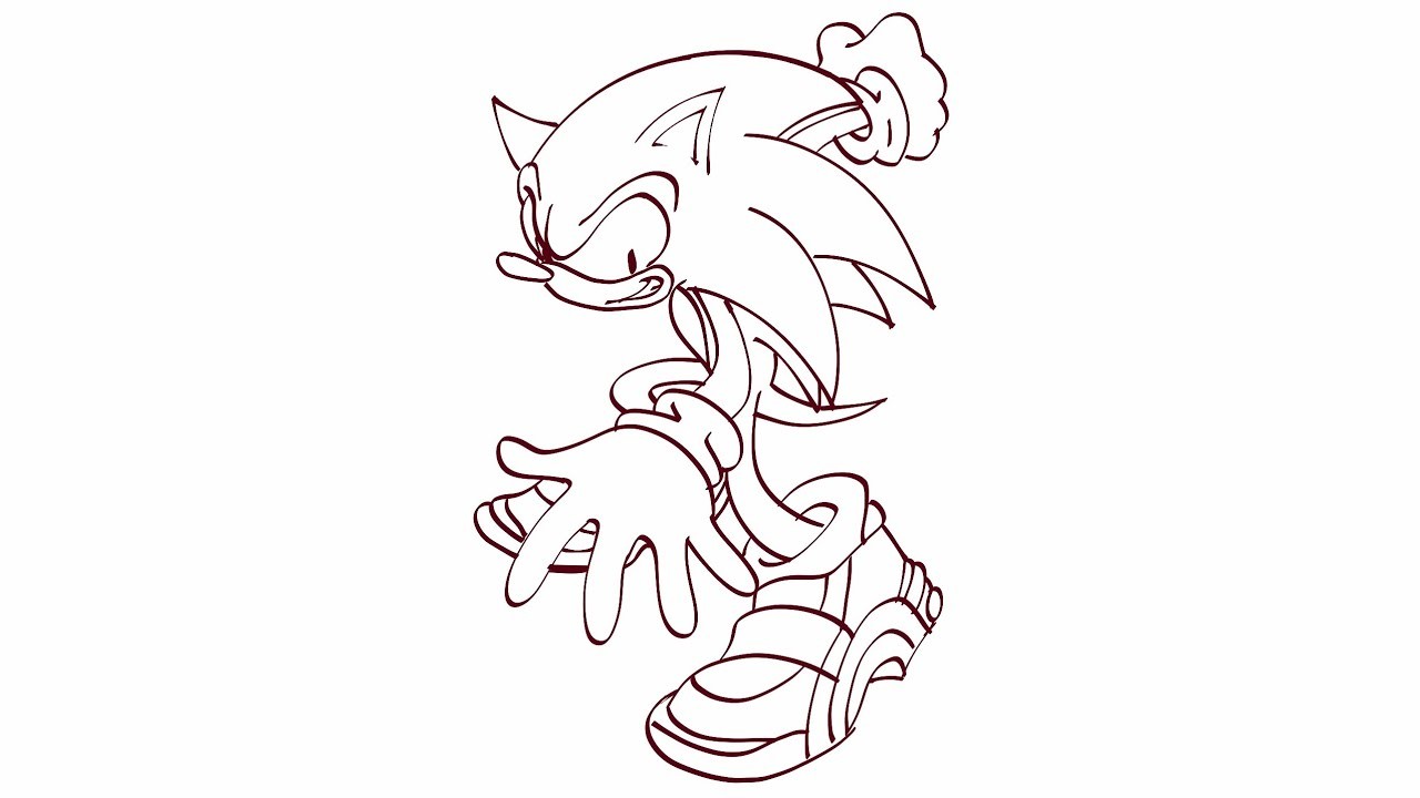 Dibujos Muy Fáciles - como dibujar sonic paso a paso - Tutorial de Dibujo
