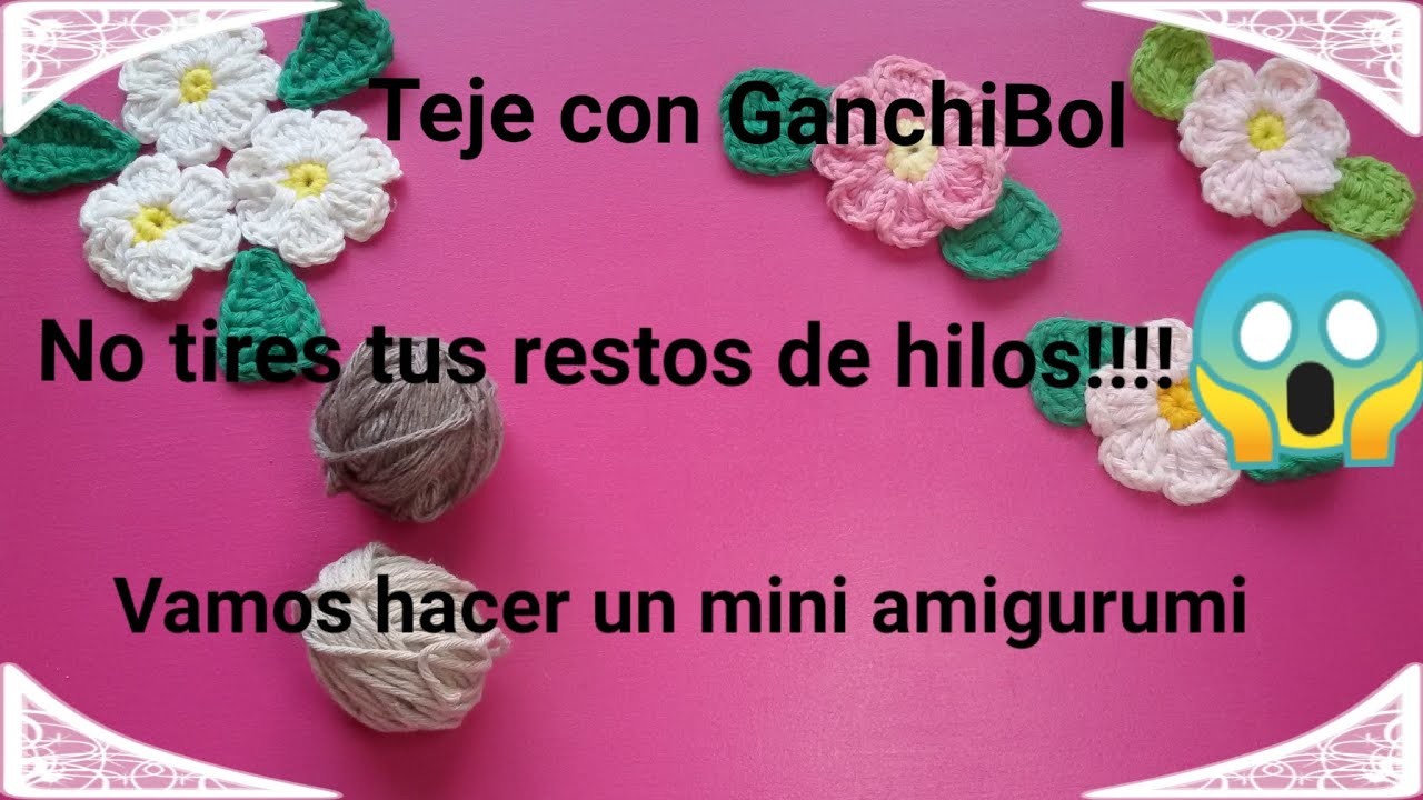 Ratito para tejer juntas. Se acerca el otoño. Teje con GanchiBol un mini amigurumi