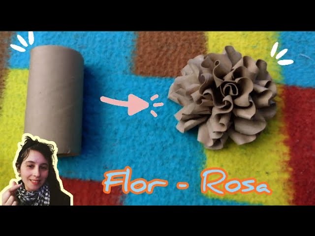 Rosa de cartón. flor de cartón. cardboard flower. cardboard rose