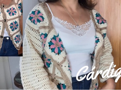 Cárdigan, crochet con grannys #crochet