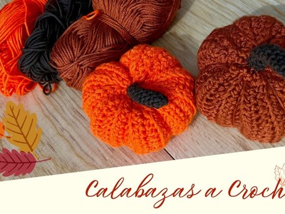 Como tejer una calabaza a crochet para tus adornos de otoño
