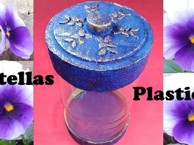 MANUALIDAD con BOTELLA de PLÁSTICO. Idea de reciclaje 1