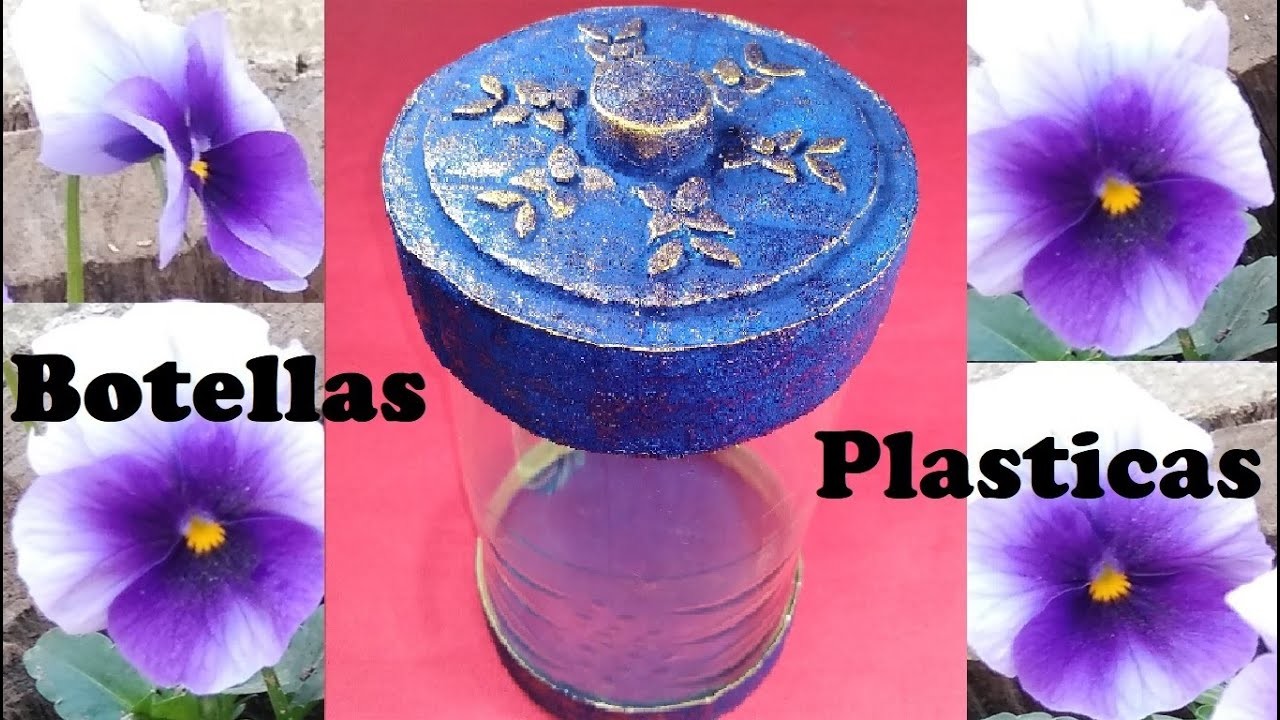MANUALIDAD con BOTELLA de PLÁSTICO. Idea de reciclaje 1