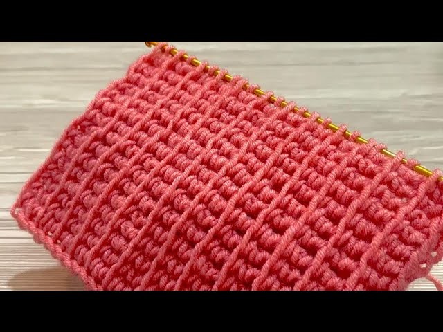 Amazing Tunisian Crochet❗????Ganchillo muy hermoso. Cómo tejer una manta de bebé a crochet