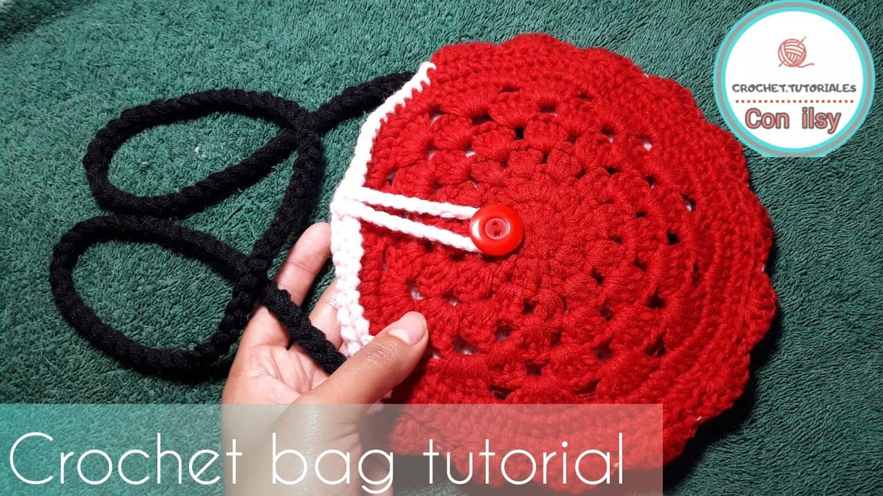 BOLSO CIRCULAR A CROCHET FÁCIL Y RÁPIDO. #crochet #tejido #ganchillo #arte #Ilsycrochet????