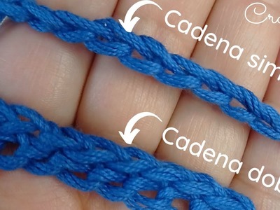 Cadenas dobles a crochet