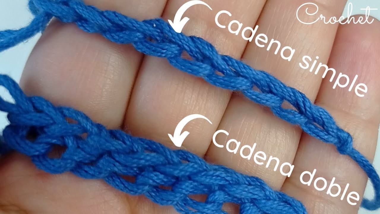 Cadenas dobles a crochet