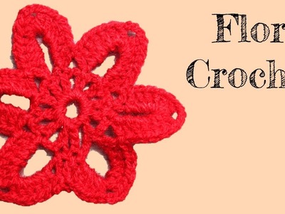 Como tejer flor a crochet paso a paso. Flor a crochet fácil
