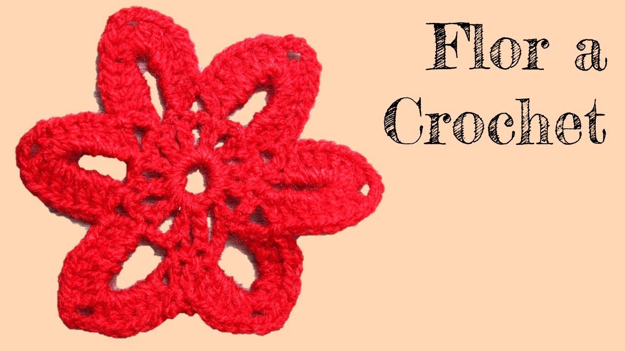 Como tejer flor a crochet paso a paso. Flor a crochet fácil