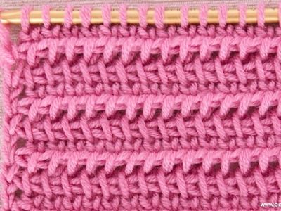 Cómo Tejer Punto Tunecino Fácil, Ligero y No Se Enrolla | Aprende Los Secretos del Crochet Tunecino