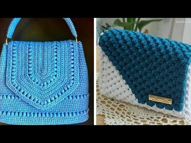 Diseño de bolsos de ganchillo de moda superior y elegante para niñas y mujeres