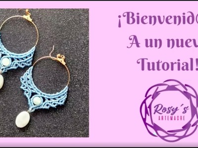 DIY Aretes en macramé. Paso a paso. Fácil.