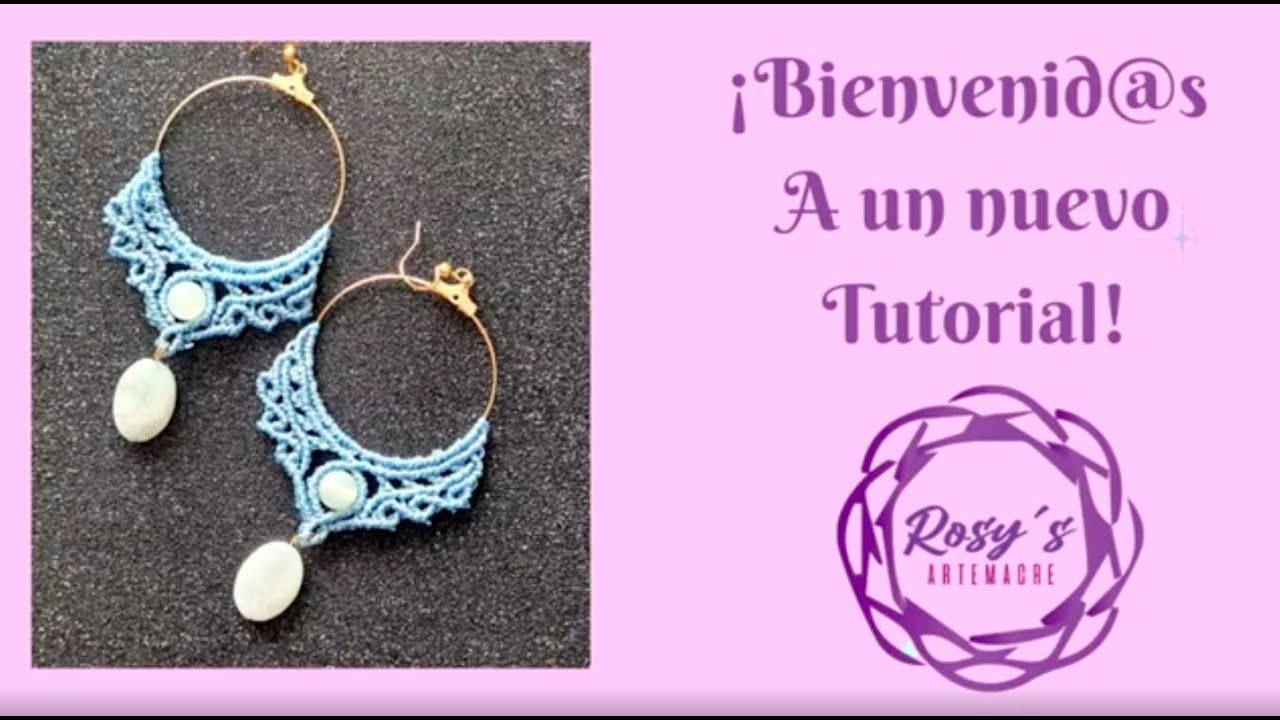 DIY Aretes en macramé. Paso a paso. Fácil.