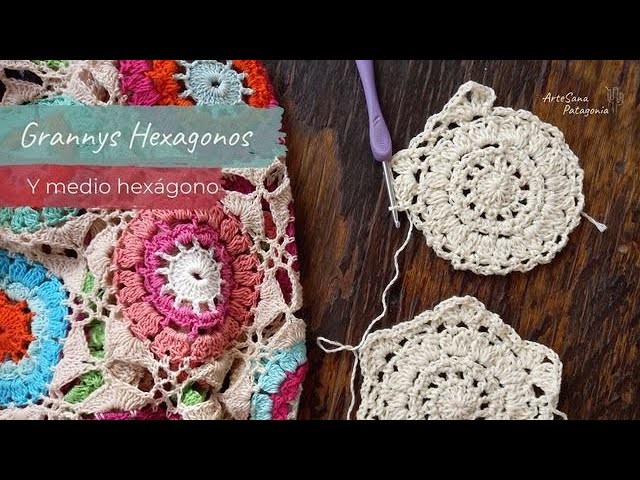Granny hexagonales y medio hexágono