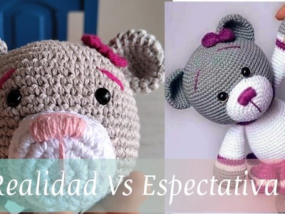 Primera parte.Osa amigurumis.cabeza,osico,orejas y moño