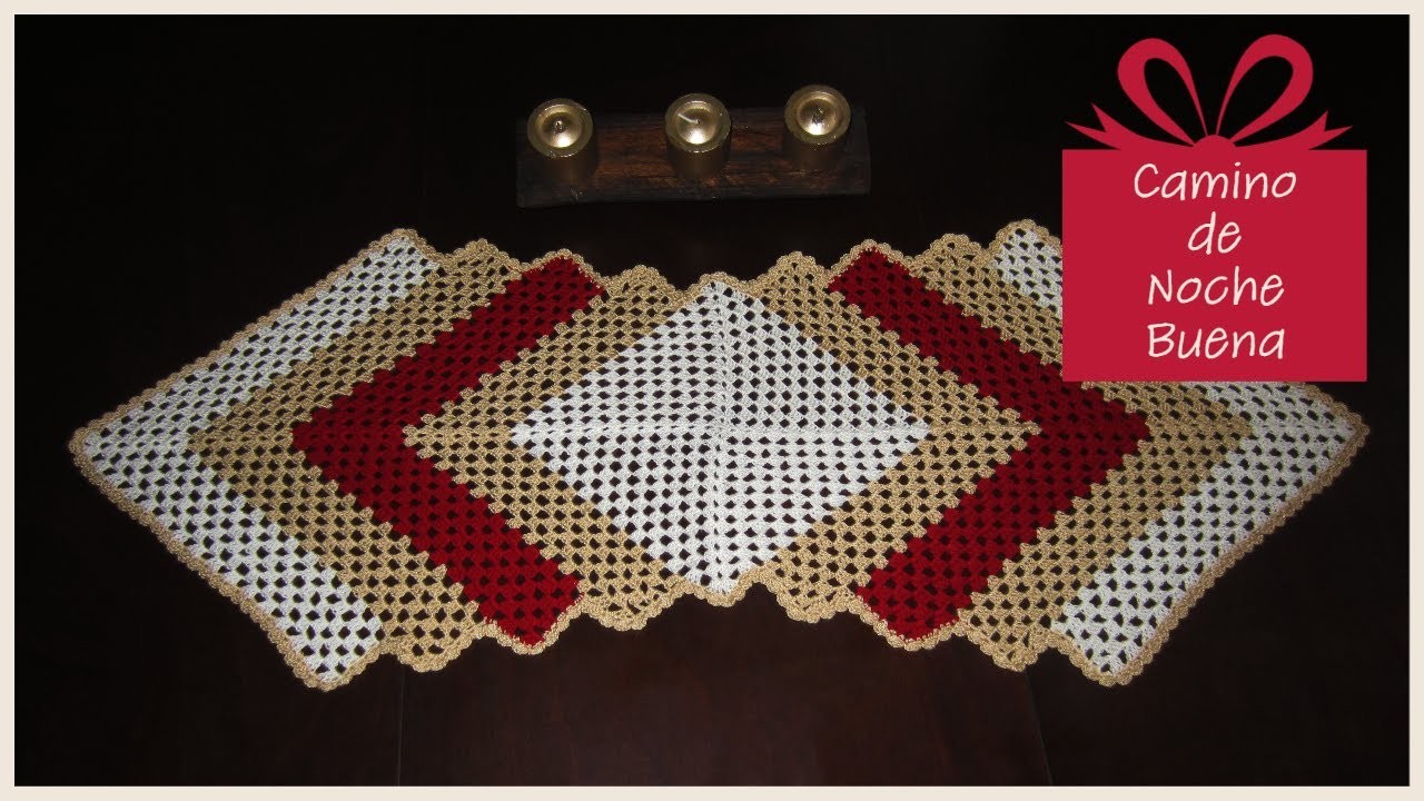 Sorprende a tus Invitados: con este lindo CENTRO DE MESA NAVIDEÑO a Crochet