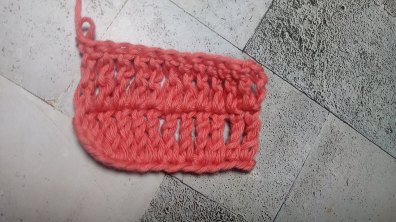 ???? Te servirá para cualquier proyecto que quieras hacer!!! PUNTO ALTO DOBLE PARA PRINCIPIANTES.