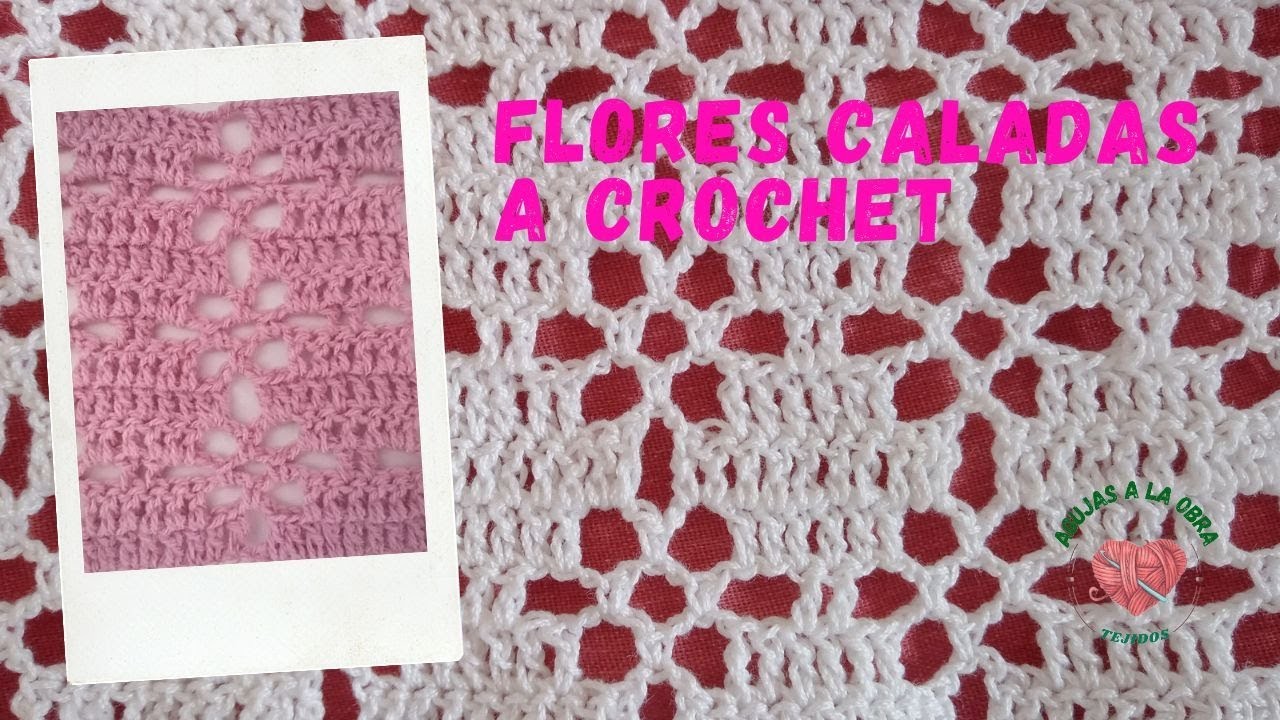Tutorial flores caladas a crochet. (crochet fácil).