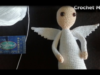 Como Tejer Alas para Ángel   (Ángel amigurumi )