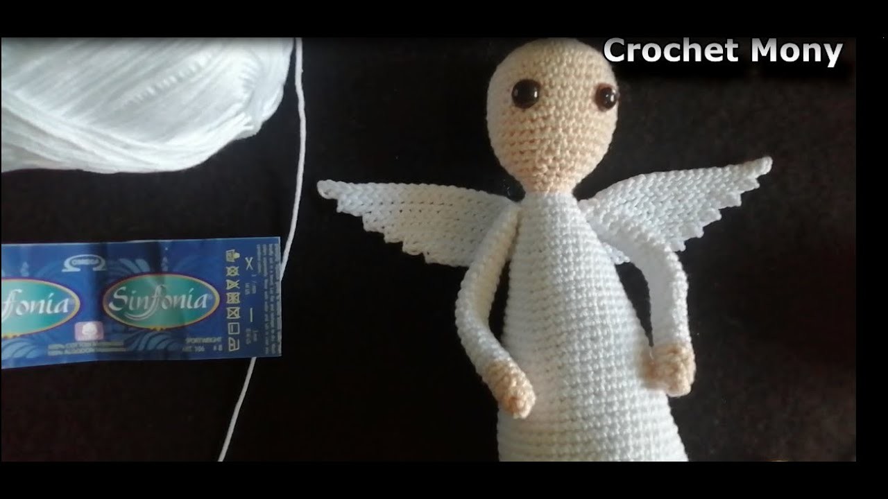 Como Tejer Alas para Ángel   (Ángel amigurumi )