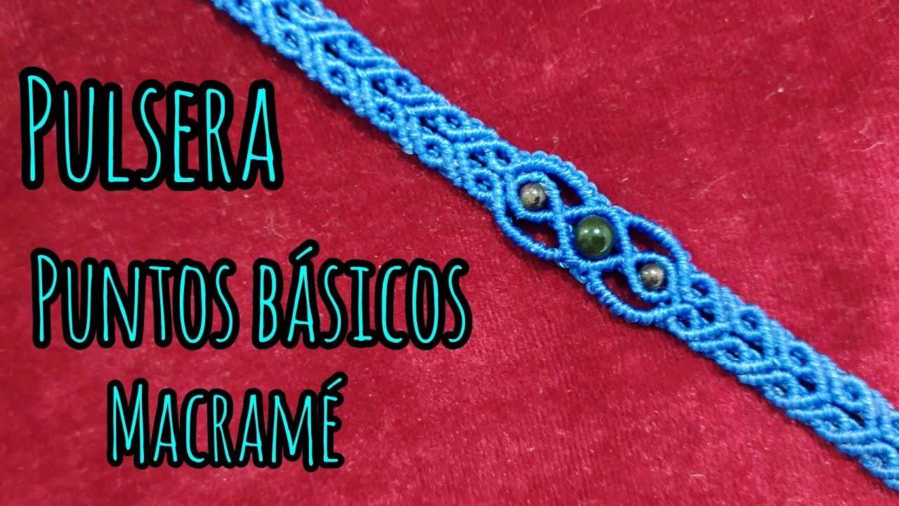 Pulsera sencilla para practicar nudos derecha e izquierda|tutorial macramé|joyería de macramé