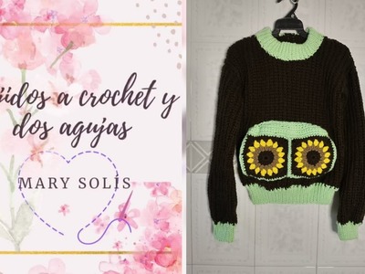 Suéter para niña de 10 a 12 años fácil PUNTO INGLES A CROCHET