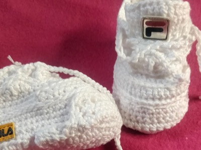 Tenis de bebe tipo fila de 0-3 meses (parte 3 )