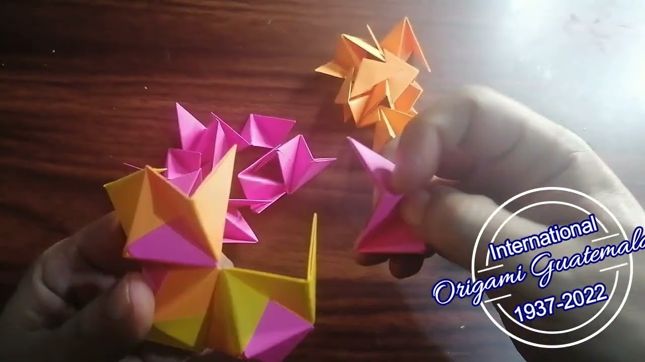 Cómo hacer un Kusudama 1. Sensei Otto Saravia Origami Guatemala Oficial