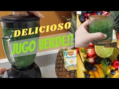 Como preparar jugo verde ????????, fácil y delicioso! How to make green juice!
