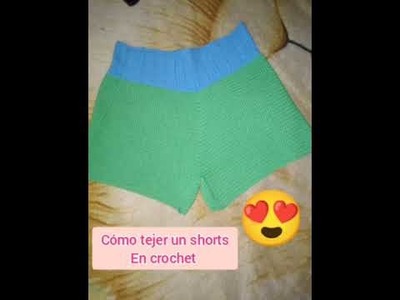 Cómo tejer en crochet un Shorts de mujer ( paso a paso ) Parte 1