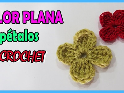 Como tejer una FLOR a CROCHET paso a paso