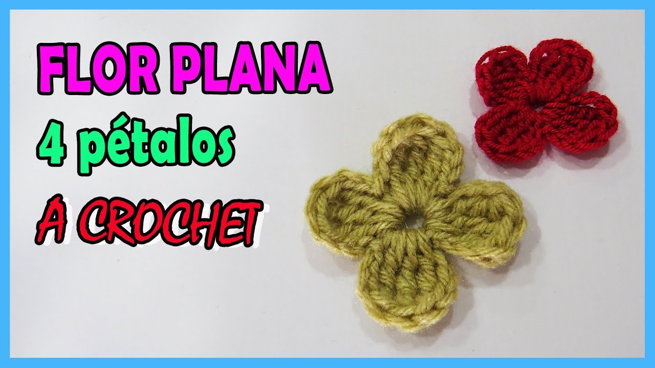 Como tejer una FLOR a CROCHET paso a paso