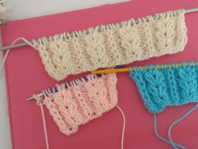 Puntada de flores que podemos utilizar como borde. Tejidos y Bordados con Lily.  ????????????????????