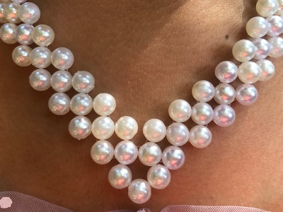 Cómo hacer Collar de perlas #manulidades #artesanato #perlas