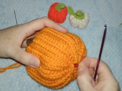 Continuación de las calabazas a crochet paso a paso muy sencillas de realizar