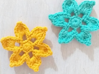 Flores tejidas a crochet Facil y Rapido